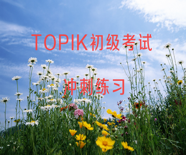 TOPIK初级考试冲刺练习【1】